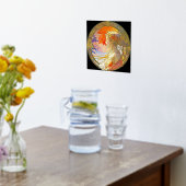 Impressions Dorure Aquarelle vibrante de l'huile de fille Imprimer (Couchage (Cuisine))