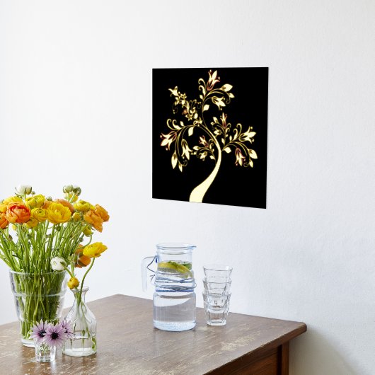 Impressions Dorure Arbre à fleurs dorées (Couchage (Cuisine))