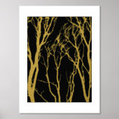 Impressions Dorure Arbres noirs et dorés (Recto)