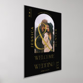 Impressions Dorure Arc de boho moderne photo mariage noir accueil (Poser)