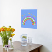 Impressions Dorure Arc En Ciel Fleur Continuez À Briller ! Idéal pour (Couchage (Cuisine))