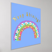 Impressions Dorure Arc En Ciel Fleur Continuez À Briller ! Idéal pour (Poser)