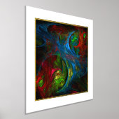 Impressions Dorure Art abstrait Genesis Blue (Poser)