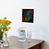 Impressions Dorure Art abstrait Genesis Blue (Couchage (Cuisine))