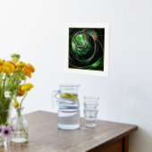 Impressions Dorure Art abstrait vert autour du monde (Couchage (Cuisine))
