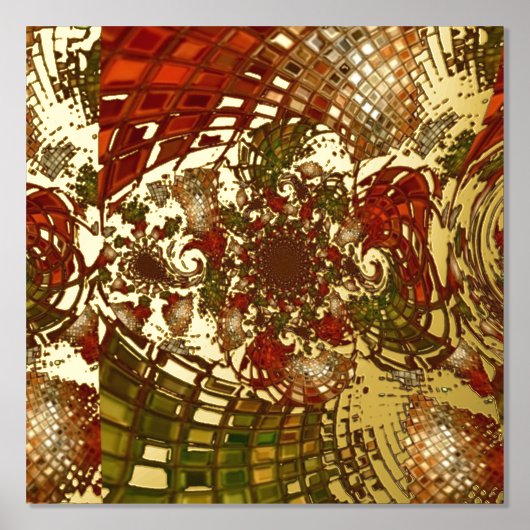 Impressions Dorure Art "Labyrinthe" à huile (Recto)