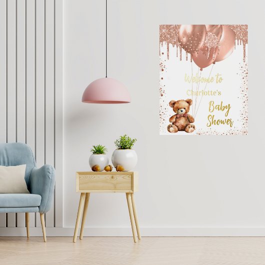 Impressions Dorure Baby shower ballons d'ours en peluche