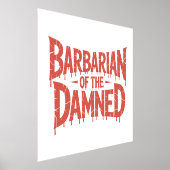 Impressions Dorure Barbarde de l'horreur gothique Damné (Poser)