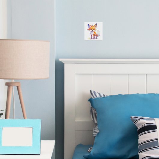Impressions Dorure Bébé mignon Fox Pile Imprimer (In situ (chambre))