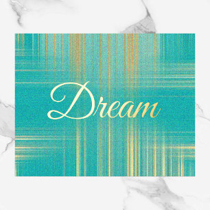 Impressions Dorure Belle imprimante Turquoise et Gold Dream