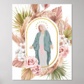 Impressions Dorure Belle Sainte Mère Bienheureuse Moderne Catholique (Recto)