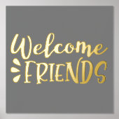 Impressions Dorure Bienvenue Amis Gold Foil (Recto)