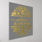 Impressions Dorure Bienvenue Dans Notre Maison Gold Foil (Poser)