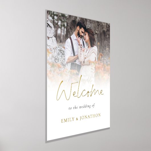 Impressions Dorure Bienvenue Mariage Photo Overlay Script Luxe Real (Poser)