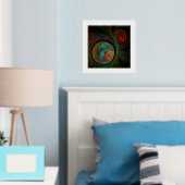 Impressions Dorure Bleu de renaissance Art Abstrait (In situ (chambre))