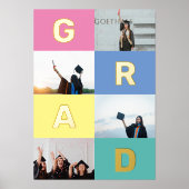 Impressions Dorure BLOCS DE COULEUR GRAD MULTI Diplôme photo N (Recto)