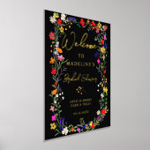 Impressions Dorure Boho moderne fleurs sauvages éclatantes accueil de (Poser)