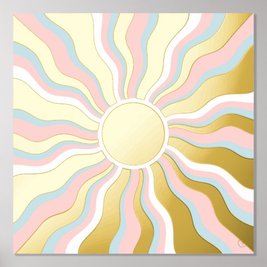 Impressions Dorure Boho Wavy Sun Rays Retro Design (Recto)