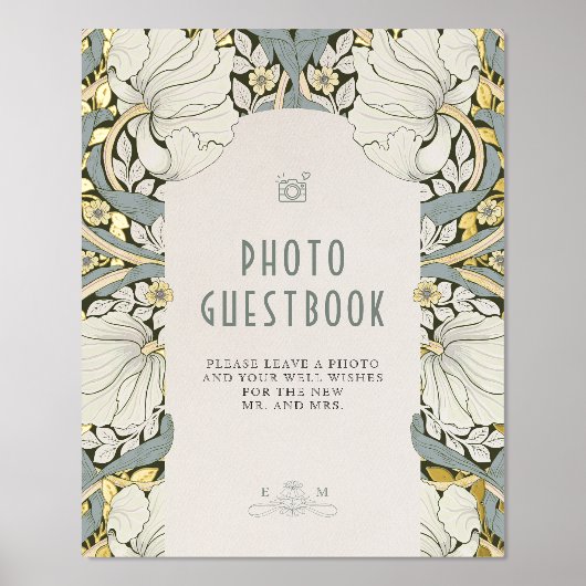 Impressions Dorure Boite d'accueil photo Dusty Blue Pimpernel Signal (Recto)