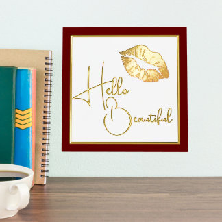 Impressions Dorure Bonjour Belles lèvres d'or
