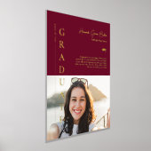 Impressions Dorure Bourgogne | Simple Graduation Photo & Citation (Poser)