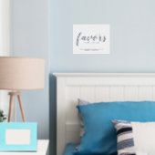 Impressions Dorure Cadeaux de mariage à l'écriture moderne argentés (In situ (chambre))