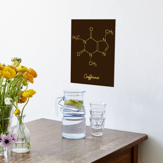 Impressions Dorure Caféine Molécule Amateurs de café (Couchage (Cuisine))