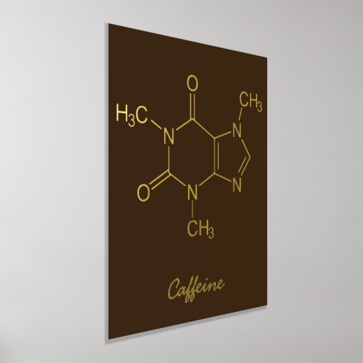 Impressions Dorure Caféine Molécule Amateurs de café (Poser)