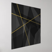 Impressions Dorure Carrefour gris foncé art géométrique abstrait (Poser)