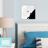 Impressions Dorure Carte de Barcelone, Espagne Moderne Élégant Cadeau (In situ (chambre))