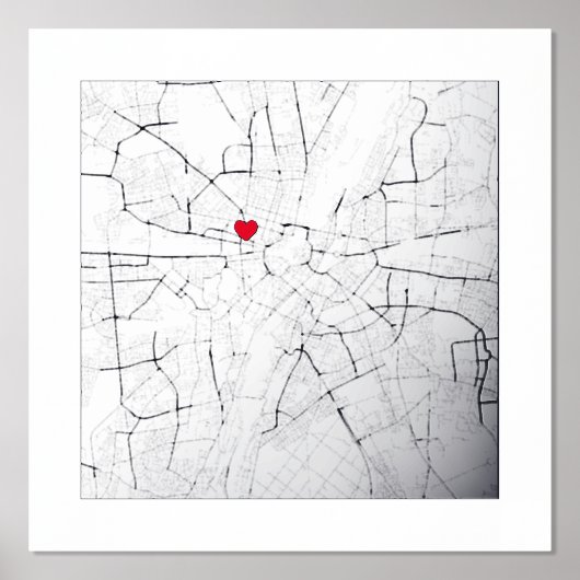 Impressions Dorure Carte de Munich, Allemagne Moderne élégant cadeau (Recto)