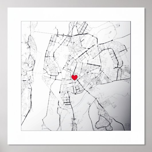 Impressions Dorure Carte de Séville, Espagne Moderne élégant cadeau (Recto)