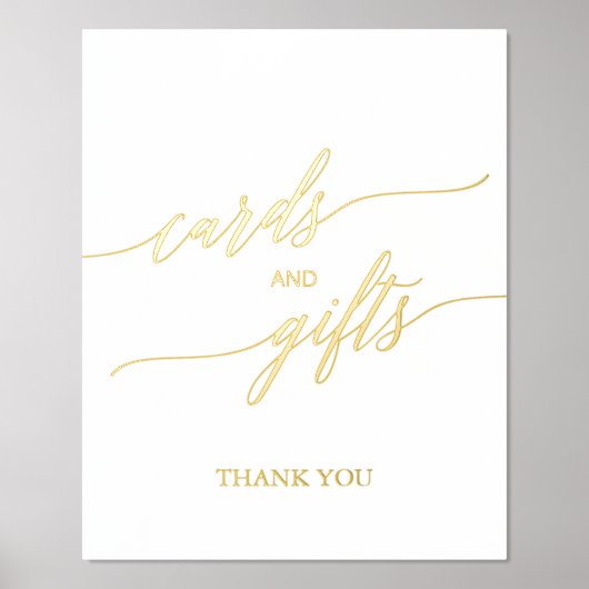 Impressions Dorure Cartes et cadeaux Elegant Gold Foil (Recto)