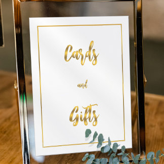 Impressions Dorure Cartes et cadeaux minimalistes en blanc
