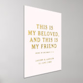 Impressions Dorure Ceci est bien-aimé Mariage chrétien Blush & Gold (Poser)