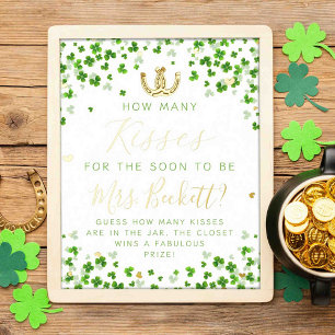 Impressions Dorure Chanceux en amour jeu de Baby Shower Saint-Patrick