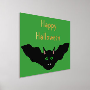 Impressions Dorure Chauve-souris au visage de chat vampire Halloween 