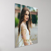 Impressions Dorure Chic Diplômé Photo tendance Script Graduation Gold (Poser)