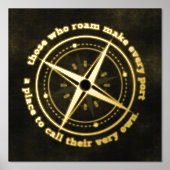 Impressions Dorure Citation Inspirationnelle Ceux Qui Rouillent ... (Recto)