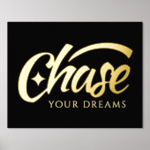 Impressions Dorure Citation Inspirationnelle Chasser vos rêves (Recto)