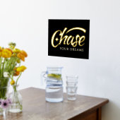 Impressions Dorure Citation Inspirationnelle Chasser vos rêves (Couchage (Cuisine))