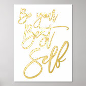 Impressions Dorure Citation Motivationnelle Soyez Votre Meilleur Auto (Recto)