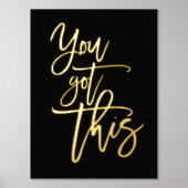 Impressions Dorure Citation Motivationnelle Vous Avez Ce Script Black (Recto)