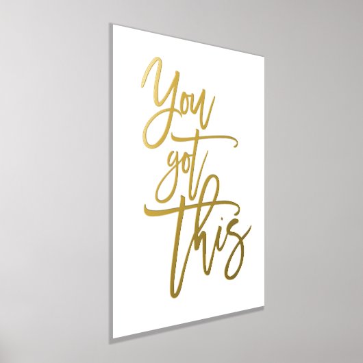 Impressions Dorure Citation Motivationnelle Vous Avez Ce Script Blanc (Poser)