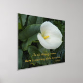 Impressions Dorure Citation philosophique blanche Calla Lily Aristote (Poser)