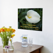 Impressions Dorure Citation philosophique blanche Calla Lily Aristote (Couchage (Cuisine))