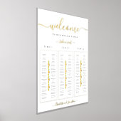 Impressions Dorure Citron et Mariage d'agrumes orange Carte de siège  (Poser)