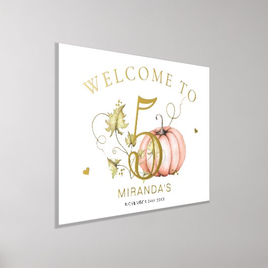 Impressions Dorure Citrouille Automne Numéro d'anniversaire Signal (Poser)