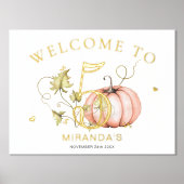 Impressions Dorure Citrouille Automne Numéro d'anniversaire Signal (Recto)