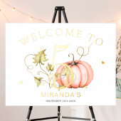 Impressions Dorure Citrouille Automne Numéro d'anniversaire Signal